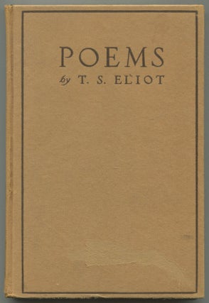 Item #553984 Poems. T. S. ELIOT
