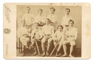 Item #554365 [Cabinet photograph]: Early Chicago College Baseball Team. Circa 1870. GENTILE, aka...