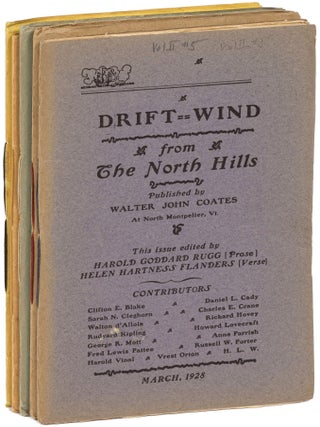 Item #554497 Five issues of Driftwind Magazine with Cthulu-related Content. H. P LOVECRAFT