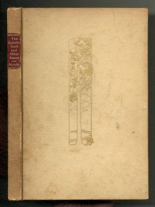 The Ephebic Oath and Other Essays. Alexander McADIE.