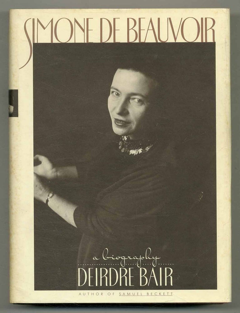 Item #554543 Simone de Beauvoir: A Biography. Deirdre BAIR.