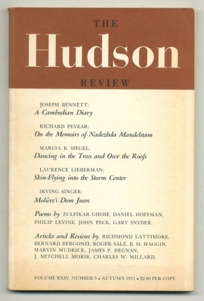 Item #555357 The Hudson Review – Volume XXIV, Number 3, Autumn 1971. Joseph BENNET, James P....