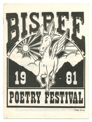 Program]: Bisbee Poetry Festival 1981. Ted BERRIGAN, Jackson, Alice Notley.