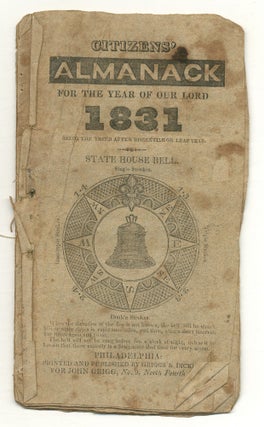 Item #555534 Citizens' Almanack for the Year of Our Lord 1831