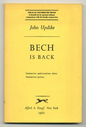 Item #555785 Bech is Back. John UPDIKE