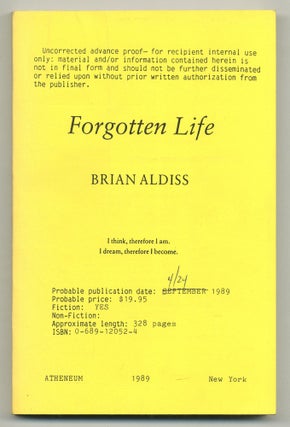 Item #556065 Forgotten Life. Brian ALDISS