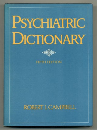 Item #556155 Psychiatric Dictionary. Fifth Edition. Robert Jean CAMPBELL
