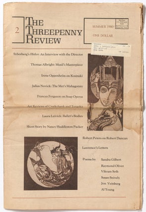 Item #556220 The Threepenny Review – Volume I, Number 2, Summer 1980. Sandra GILBERT, Jerald...