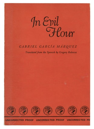 Item #556229 In Evil Hour. Gabriel GARCIA MARQUEZ