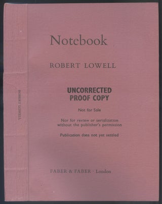 Item #556427 Notebook. Robert LOWELL