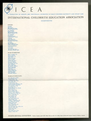 Item #556571 [Letterhead]: ICEA: International Childbirth Association Incorporated. A Federation...