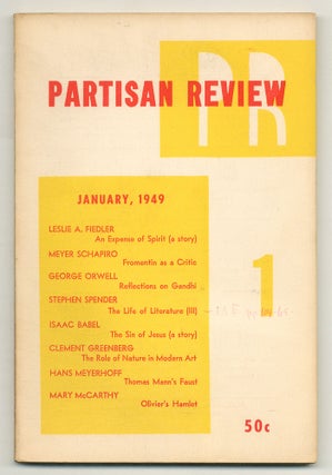 Item #556608 Partisan Review – Volume XVI, Number 1, January 1949. George ORWELL, Stephen...