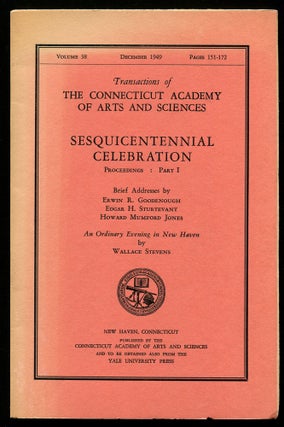 Item #556755 Transactions of The Connecticut Academy of Arts and Sciences: Sesquicentennial...