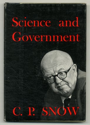 Item #556951 Science and Government. C. P. SNOW