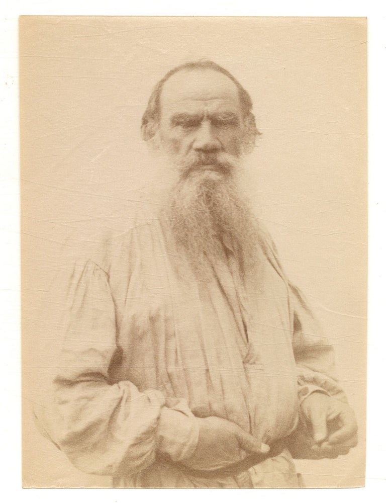 Albumen Photograph of Leo Tolstoy, circa 1900. Leo Nikolayevich TOLSTOY, Count.