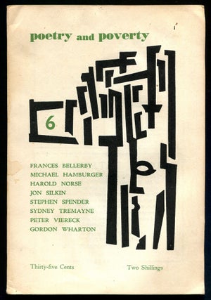 Item #557604 Poetry and Poverty – No. Six. Stephen SPENDER, Jon Silkin, Patricia Beer, Frances...