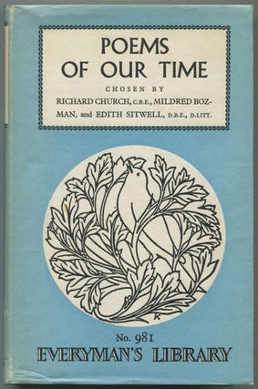 Item #557984 Poems of our Time, 1900-1960. Richard CHURCH, supplement chosen by Mildred Bozman....