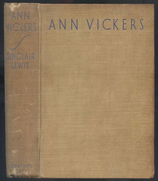 Item #557999 Ann Vickers. Sinclair LEWIS