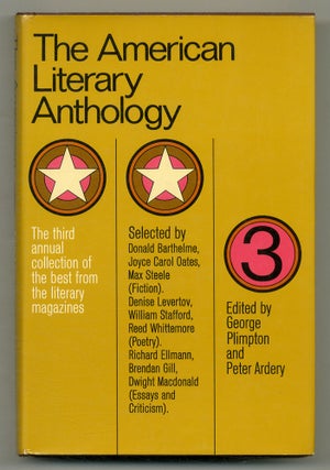 Item #558528 The American Literary Anthology/ 3: The Third Annual Collection of the Best From the...