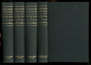 Item #558658 Abraham Lincoln The War Years [complete in four volumes]. Carl SANDBURG