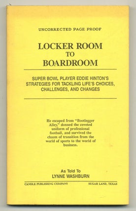 Item #559082 Locker Room to Boardroom: Super Bowl Player Eddie Hinton's Strategies for Tackling...