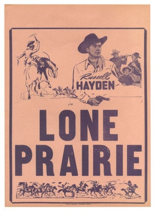 Item #559527 [Film broadside or flyer]: Russell Hayden in Lone Prairie