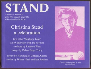 Item #560116 Christina Stead: A Celebration [in] Stand – Volume 23, Number 4. Christina STEAD,...