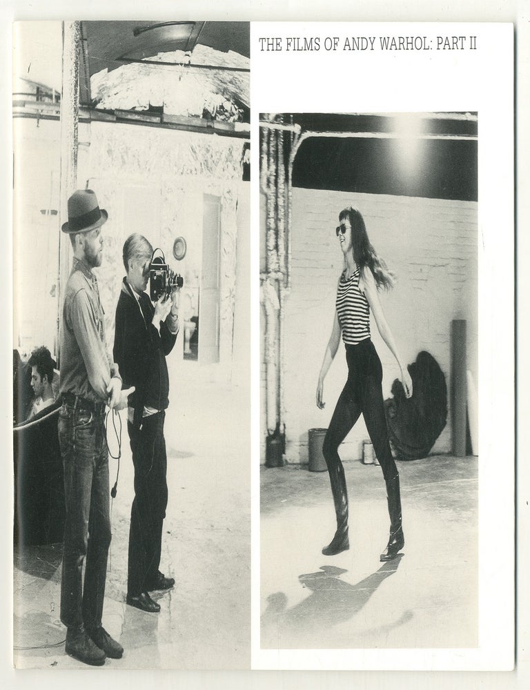 Exhibition catalog : The Films of Andy Warhol: Part II | Andy WARHOL