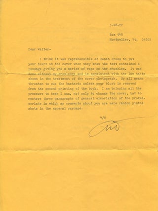 The Boo Hoo Bible: The Neo-American Church Catechism [with] typed letter signed by Art Kleps.