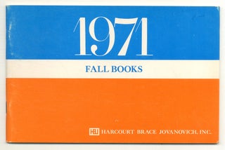 Item #562163 [Publisher's catalog]: Harcourt Brace Jovanovich. Fall Books 1971
