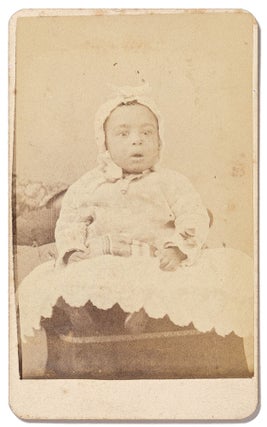 Item #562608 [Carte de visite]: Portrait of an African-American baby, circa 1865