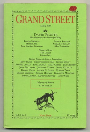 Item #563164 Grand Street – Vol. 5, No. 3, Spring 1986. Dennis BRUTUS, Norman RUSH, David...