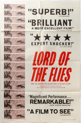 Item #564289 [Movie Poster]: Lord of the Flies. Peter BROOK, Hugh Edwards, Tom Chapin, James Aubrey