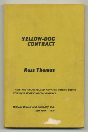 Item #564571 Yellow-Dog Contract. Ross THOMAS