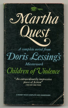 Item #564801 Martha Quest. Doris LESSING