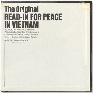 Item #564898 [Vinyl Record]: The Original Read-In for Peace in Vietnam. Arthur MILLER, Ossie...