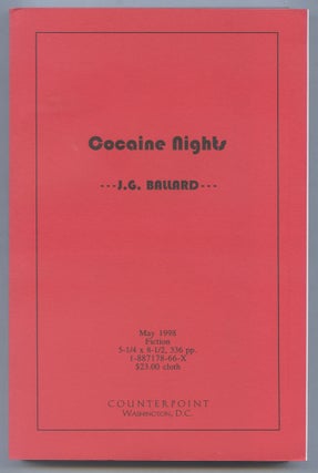 Item #564916 Cocaine Nights. J. G. BALLARD