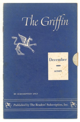 Item #564983 The Griffin – Vol. 4, No. 12, December 1955. W. H. AUDEN