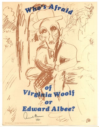 Item #566128 [Broadside]: Who's Afraid of Virginia Woolf or Edward Albee? Edward ALBEE, E. E....