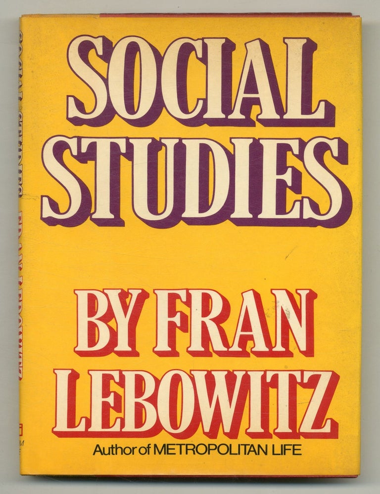 Social Studies. Fran LEBOWITZ.