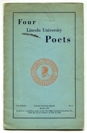 Item #567189 Four Lincoln University Poets. Waring CUNEY, Langston Hughes, Edward Silvera,...