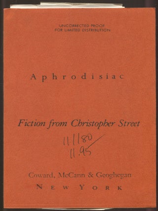 Item #567194 Aphrodisiac: Fiction from Christopher Street