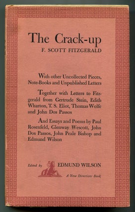 Item #567214 The Crack-Up. F. Scott. Edmund Wilson FITZGERALD