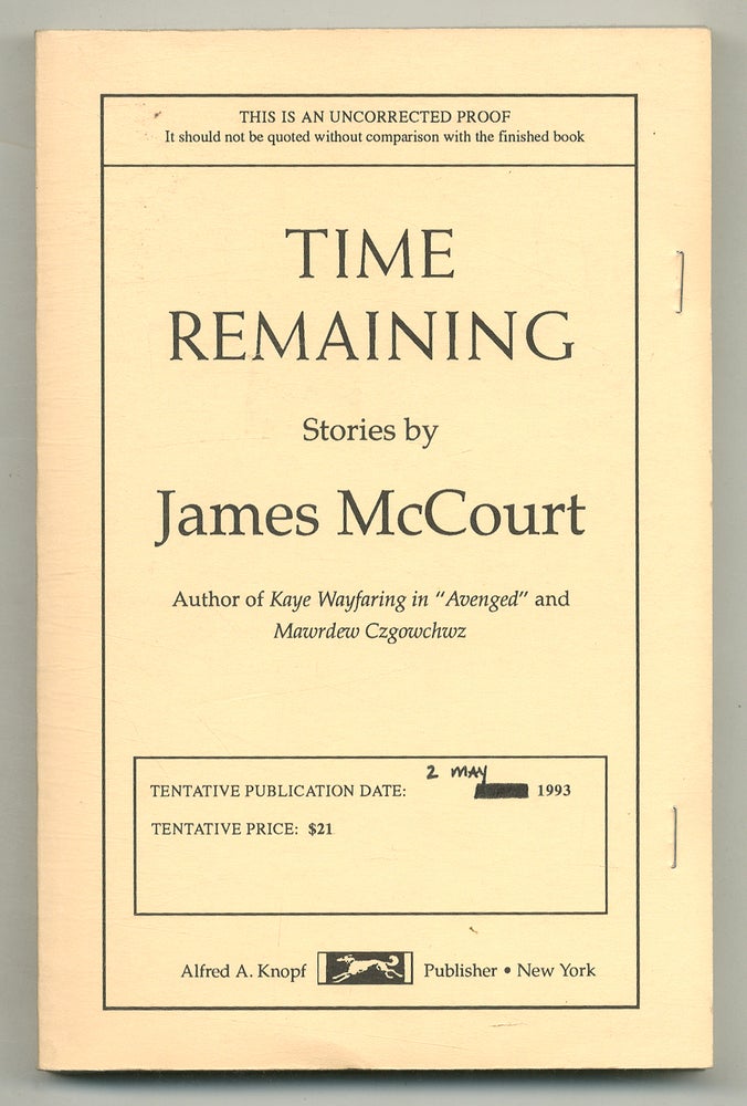 Item #567233 Time Remaining. James McCOURT.
