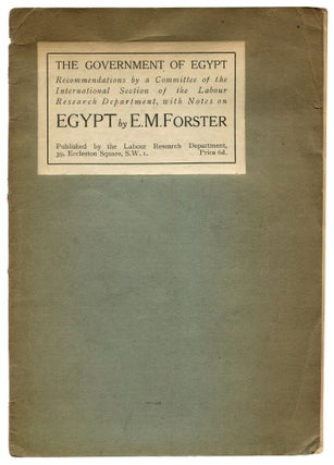 Item #567277 The Government of Egypt: Recommendations by a Committee of the International Section...
