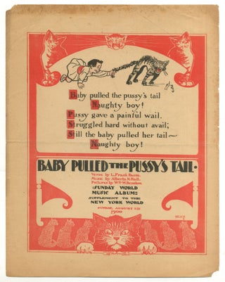 Item #567420 [Sheet music]: Baby Pulled the Pussy's Tail (Sunday World Music Album - Supplement...