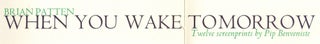 When You Wake Tomorrow