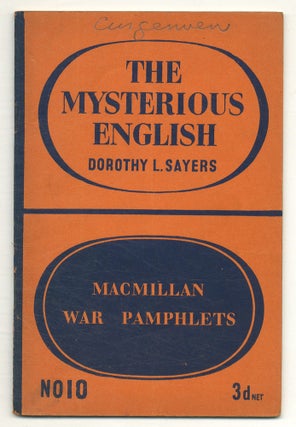 Item #568048 The Mysterious English. Dorothy L. SAYERS