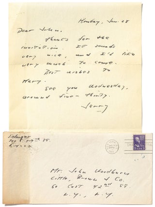 Item #568459 Autographed Letter Signed. J. D SALINGER