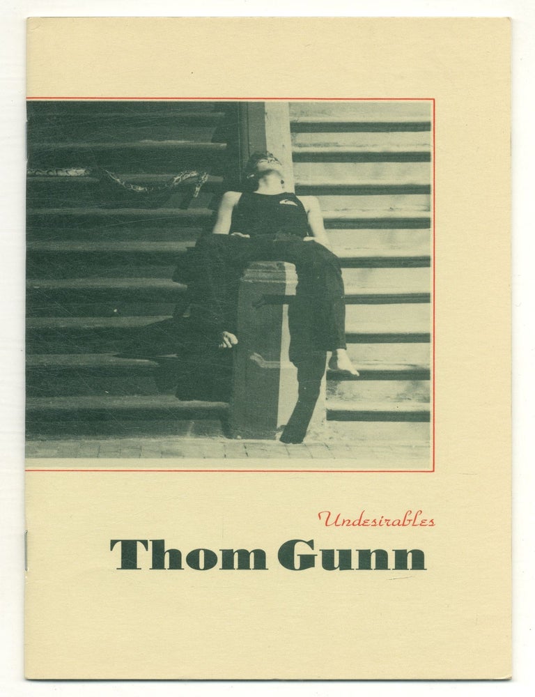 Item #568664 Undesirables. Thom GUNN.